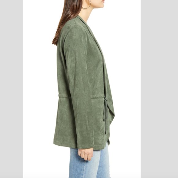 Faux Suede Drapey Jacket - Picture 2 of 7